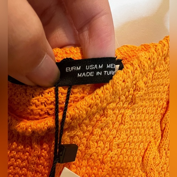 Bundle of 2 Zara Orange Tanks Size Small & Medium NWT - Picture 4 of 14
